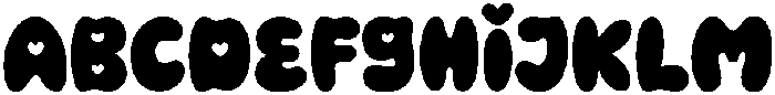 Love Bug Regular otf (400) Font UPPERCASE