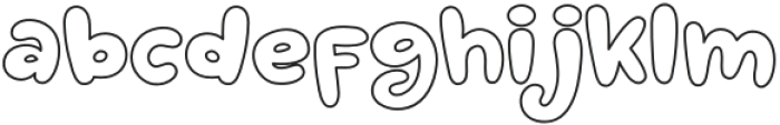 Love Cake Outline otf (400) Font LOWERCASE