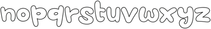 Love Cake Outline otf (400) Font LOWERCASE