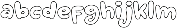 Love Cake Outline ttf (400) Font LOWERCASE