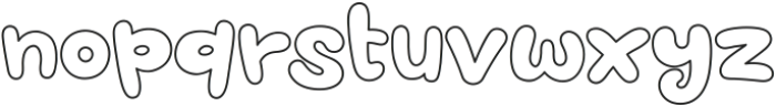 Love Cake Outline ttf (400) Font LOWERCASE