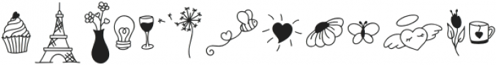 Love Doodles Regular otf (400) Font UPPERCASE