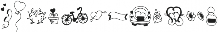 Love Doodles Regular otf (400) Font UPPERCASE