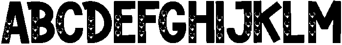 Love Heart Regular otf (400) Font UPPERCASE