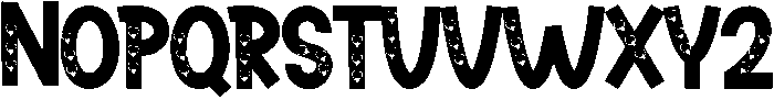 Love Heart Regular otf (400) Font UPPERCASE