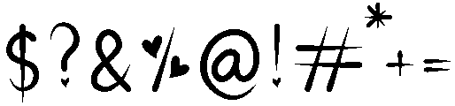 Love Letter Regular otf (400) Font OTHER CHARS
