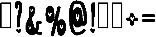 Love Mother Regular otf (400) Font OTHER CHARS