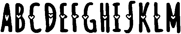 Love Mother Regular otf (400) Font UPPERCASE