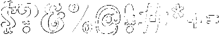 Love Parade Thin otf (100) Font OTHER CHARS