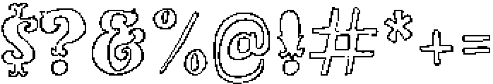 Love Parade Weight3 otf (400) Font OTHER CHARS