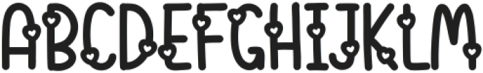 Love Rainbow Regular ttf (400) Font UPPERCASE