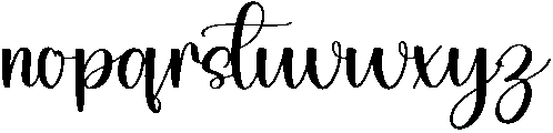 Love Regular otf (400) Font LOWERCASE