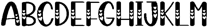 Love Regular otf (400) Font UPPERCASE