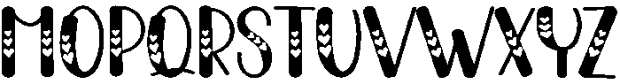 Love Regular otf (400) Font UPPERCASE