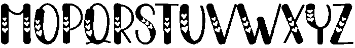 Love Regular otf (400) Font LOWERCASE