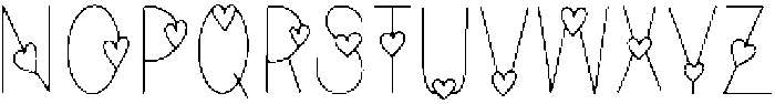 Love Regular otf (400) Font LOWERCASE