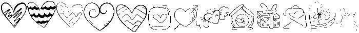 Love Regular otf (400) Font UPPERCASE