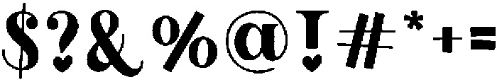 Love Signal Regular otf (400) Font OTHER CHARS