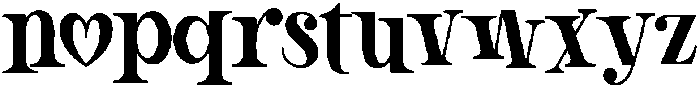 Love Signal Regular otf (400) Font LOWERCASE