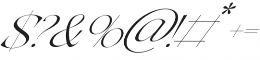 Love Story Self Made Italic otf (400) Font OTHER CHARS