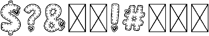 Love Valentine Regular otf (400) Font OTHER CHARS