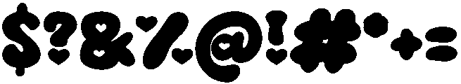 Love You Regular otf (400) Font OTHER CHARS