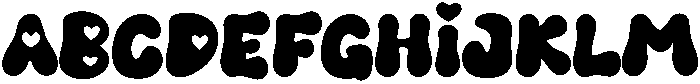 Love You Regular otf (400) Font UPPERCASE