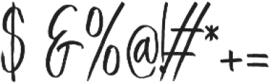 Love of Heart otf (400) Font OTHER CHARS