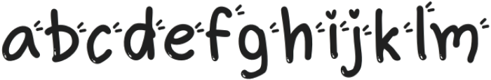 Love one Regular otf (400) Font LOWERCASE