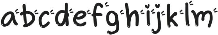 Love one Regular ttf (400) Font LOWERCASE