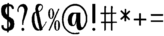 Love otf (400) Font OTHER CHARS