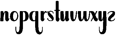 Love otf (400) Font LOWERCASE