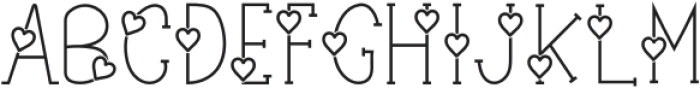 LoveBug Extra otf (400) Font LOWERCASE