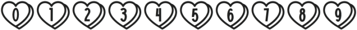 LoveHearts-Regular otf (400) Font OTHER CHARS