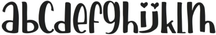 Lovebird otf (400) Font LOWERCASE