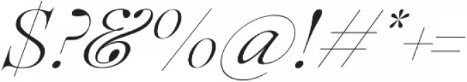 Lovelace Extralight Italic otf (200) Font OTHER CHARS