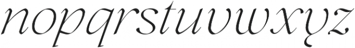 Lovelace Extralight Italic otf (200) Font LOWERCASE