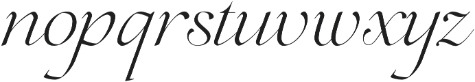 Lovelace Script Light otf (300) Font LOWERCASE