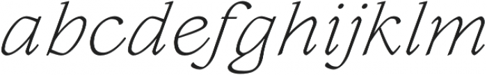 Lovelace Text Extralight Italic otf (200) Font LOWERCASE