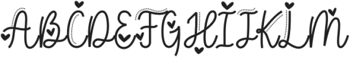 Lovely 1 otf (400) Font UPPERCASE