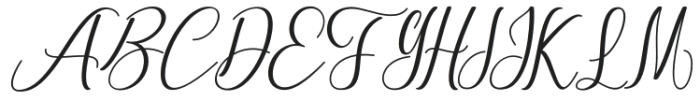 Lovely Alesya Regular otf (400) Font UPPERCASE
