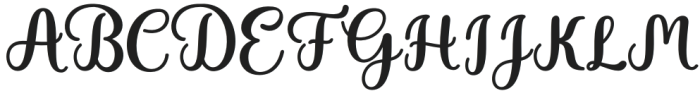 Lovely Darling Script Regular otf (400) Font UPPERCASE