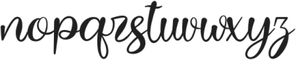 Lovely Dattega otf (400) Font LOWERCASE