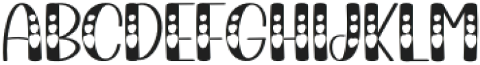 Lovely Design Regular otf (400) Font UPPERCASE