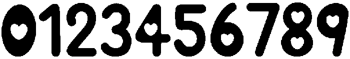 Lovely Heart Regular otf (400) Font OTHER CHARS