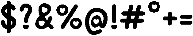 Lovely Heart Regular otf (400) Font OTHER CHARS