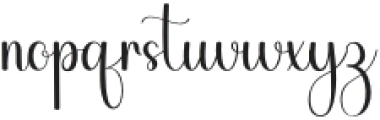 Lovely Morning Regular otf (400) Font LOWERCASE