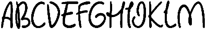 Lovely Picnic Bold otf (700) Font UPPERCASE