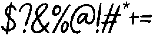 Lovely Picnic Slant otf (400) Font OTHER CHARS