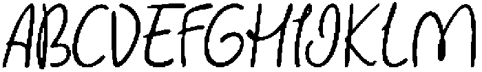 Lovely Picnic Slant otf (400) Font UPPERCASE